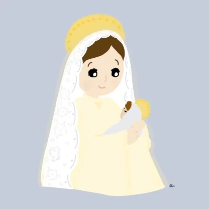 Our Lady Queen of Peace Notecard - Image 2