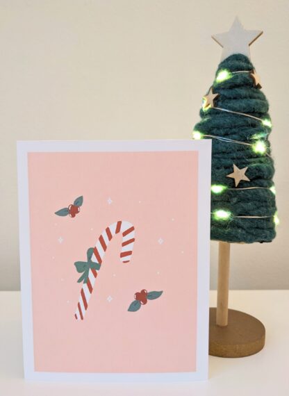Candy Cane Note card