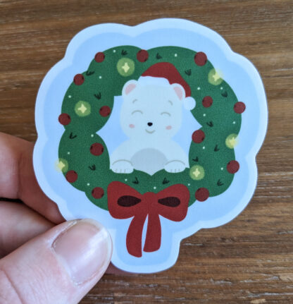 Christmas Bear Sticker