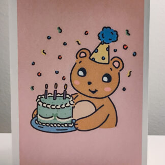 Happy Birthday Bear Note Card