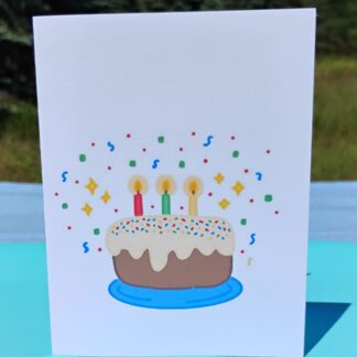 Birthday Cake Note Card
