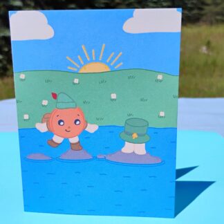 Stone Hopping Note Card